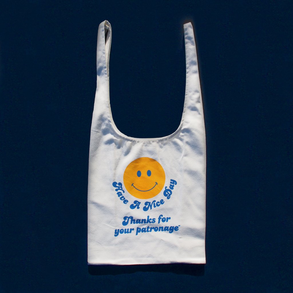 AW by Andrea Wong-Gratitude Grocery Bag-Bags & Wallets-Smiley Face-O/S-Much and Little Boutique-Vancouver-Canada