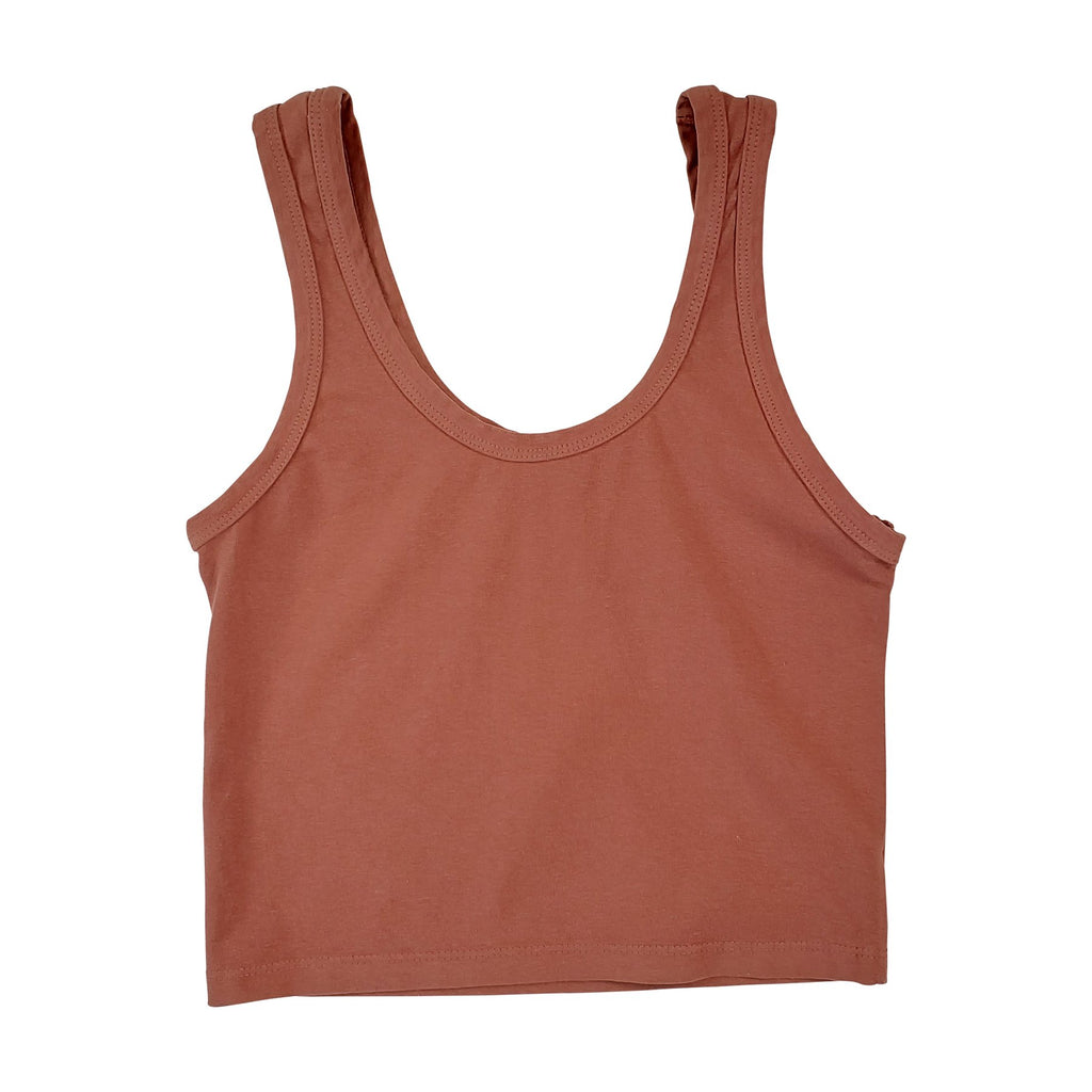 Jungmaven-Sporty Tank-Casual Tops-Terracotta-XSmall-Much and Little Boutique-Vancouver-Canada