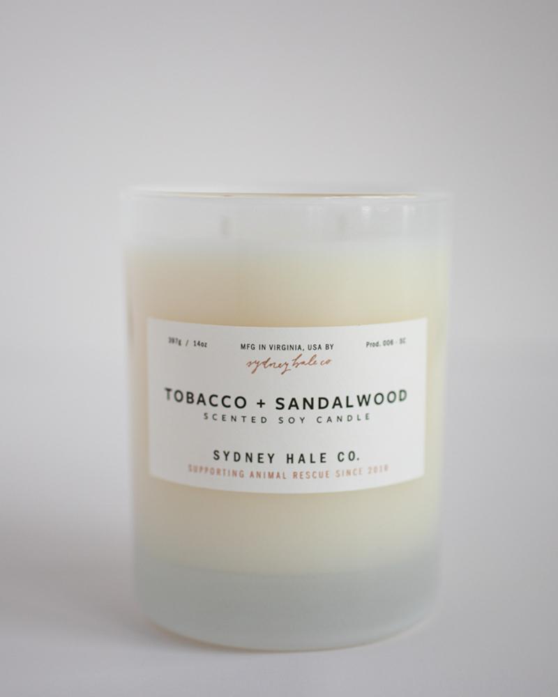 Sydney Hale-Tobacco & Sandalwood Soy Candle-Candles & Home Fragrance-Much and Little Boutique-Vancouver-Canada