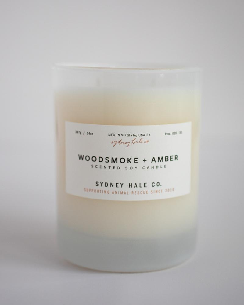 Sydney Hale-Woodsmoke & Amber Soy Candle-Candles & Home Fragrance-Much and Little Boutique-Vancouver-Canada