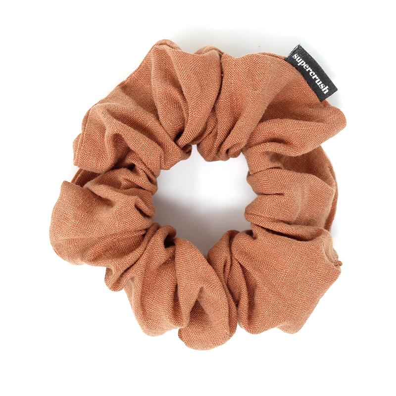 Supercrush-Regular Scrunchie-Hair Accessories-Terracotta Linen-O/S-Much and Little Boutique-Vancouver-Canada