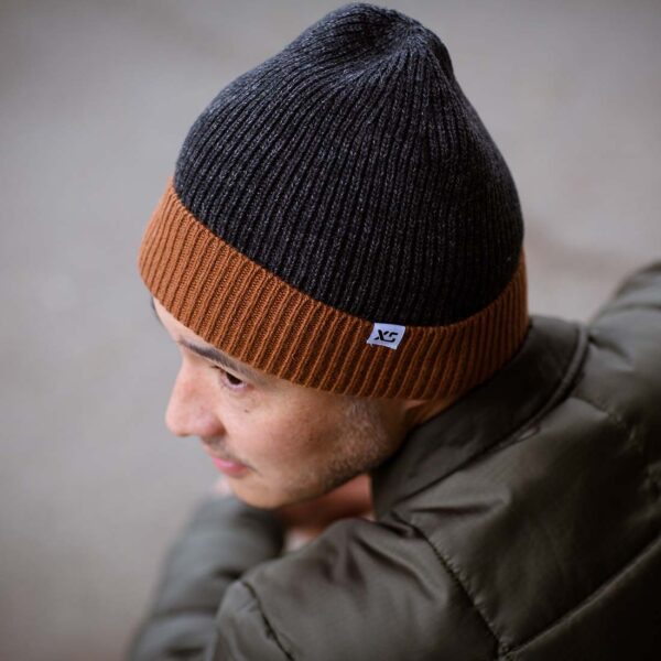XS Unified-Weekender Beanie-Hats & Scarves-Charcoal/Pecan-Much and Little Boutique-Vancouver-Canada