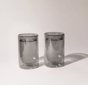 Yield-Double Wall Glasses - Set of 2-Kitchenware-Grey-Much and Little Boutique-Vancouver-Canada