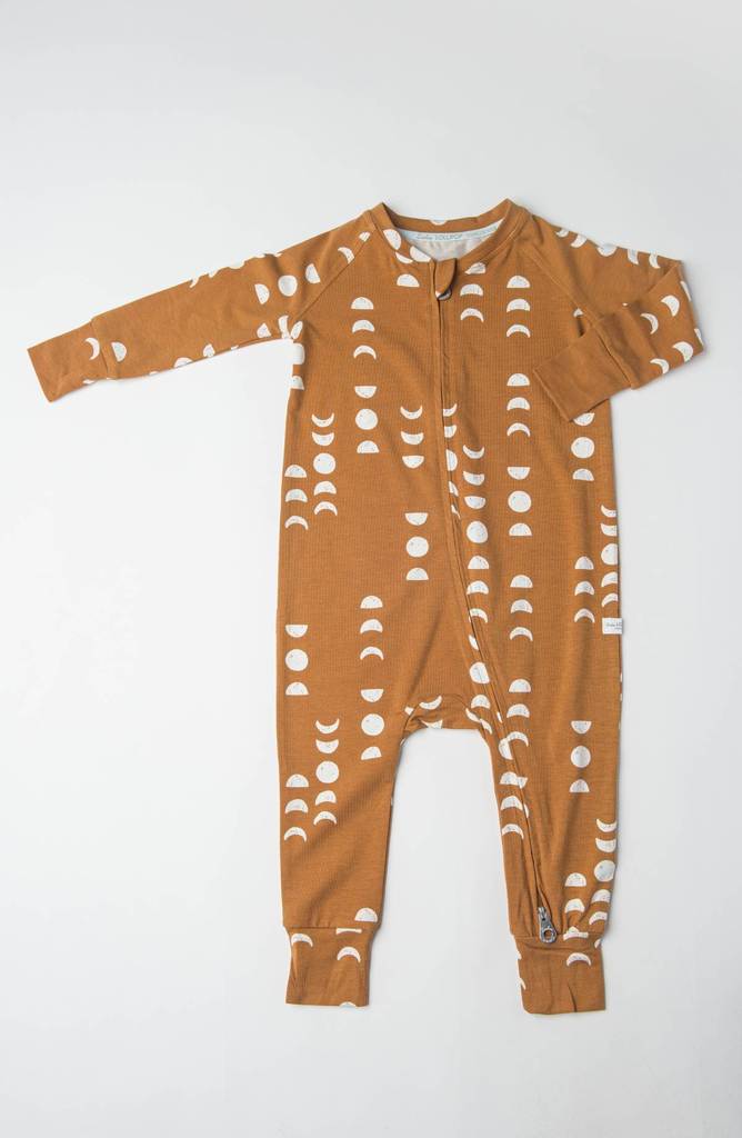 Loulou Lollipop-Long Sleeve Sleeper-Clothing-Moon-0-3 Months-Much and Little Boutique-Vancouver-Canada