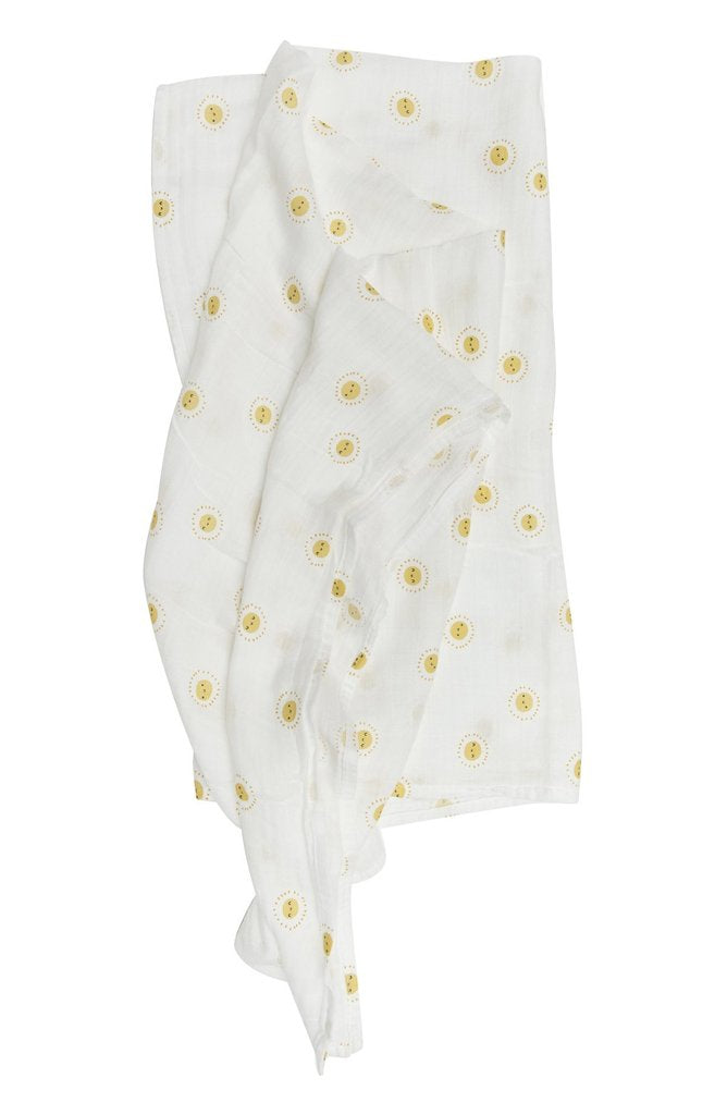 Loulou Lollipop-Muslin Swaddle-Blankets & Swaddles-Rise and Shine Suns-O/S-Much and Little Boutique-Vancouver-Canada