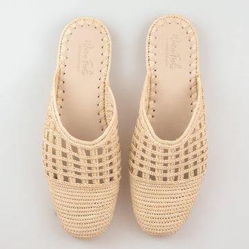 Socco Designs-Agadir Raffia Mule-Footwear-37-Much and Little Boutique-Vancouver-Canada