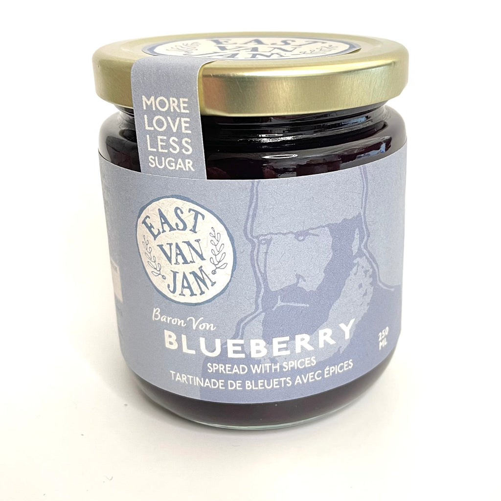 East Van Jam-Locally Made Jam-Pantry-Baron Von Blueberry-250ml-Much and Little Boutique-Vancouver-Canada