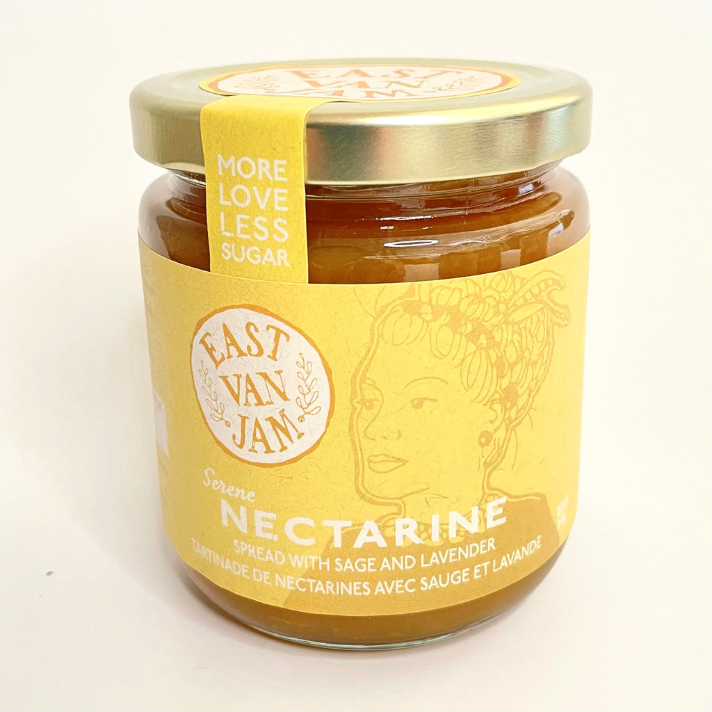 East Van Jam-Locally Made Jam-Pantry-Serene Nectarine-250ml-Much and Little Boutique-Vancouver-Canada