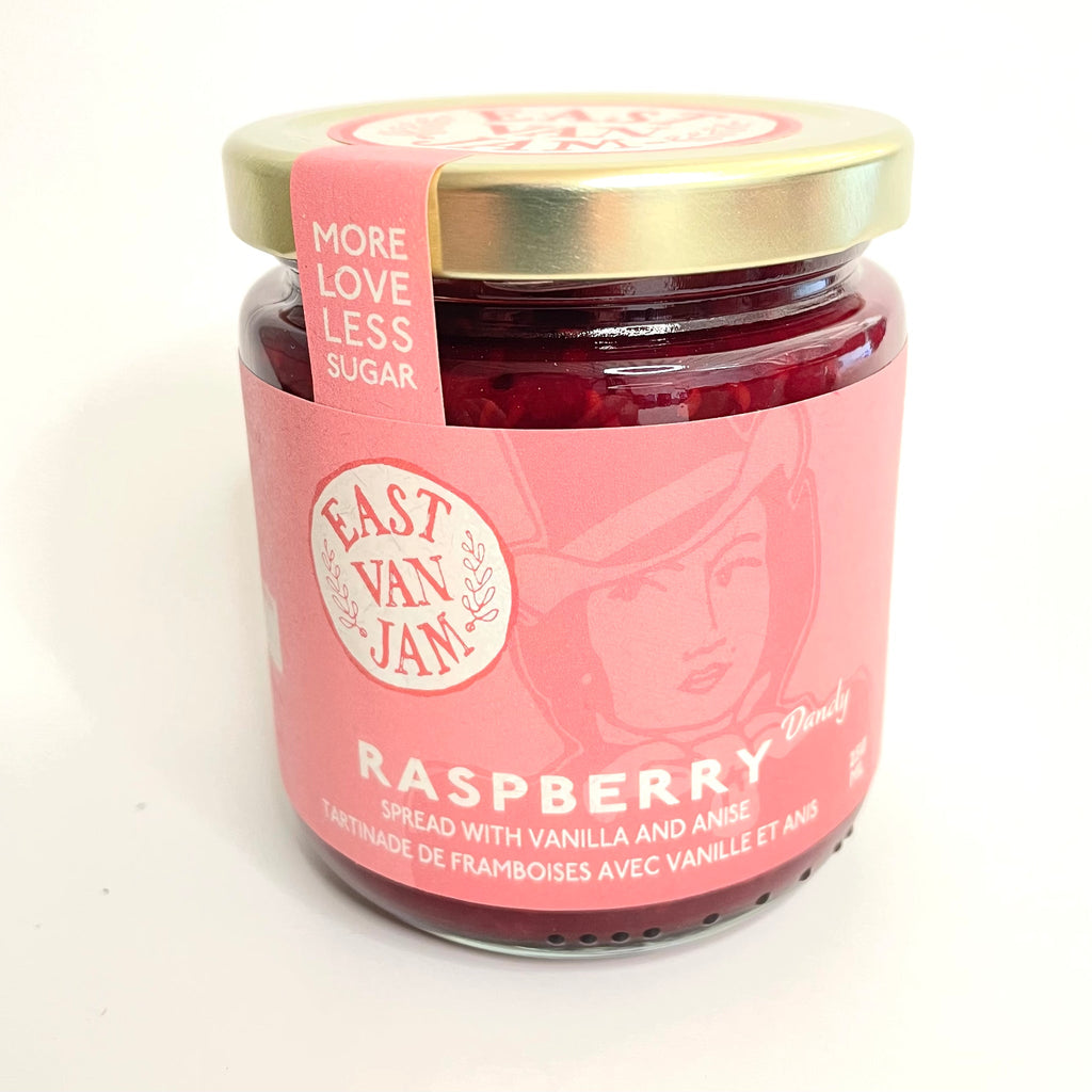 East Van Jam-Locally Made Jam-Pantry-Raspberry Dandy-250ml-Much and Little Boutique-Vancouver-Canada