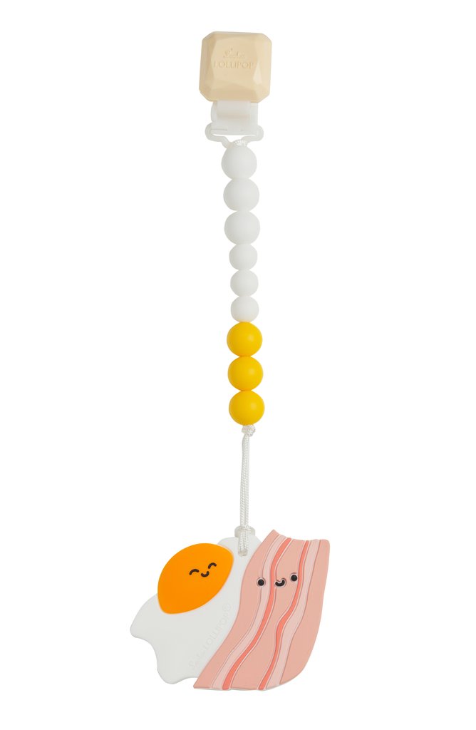 Loulou Lollipop-Silicone Teether-Everyday Essentials-Bacon and Egg-O/S-Much and Little Boutique-Vancouver-Canada