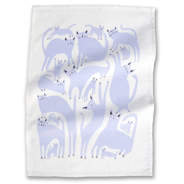 Badger & Burke-Tea Towel-Kitchenware-Lavender Cats-O/S-Much and Little Boutique-Vancouver-Canada